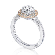 Round Bloom Engagement Ring