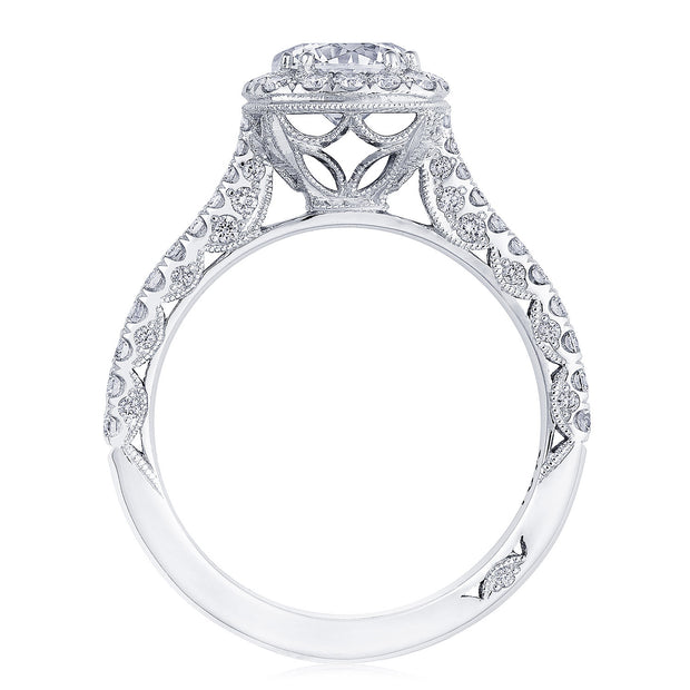 Round with Cushion Bloom Engagement Ring