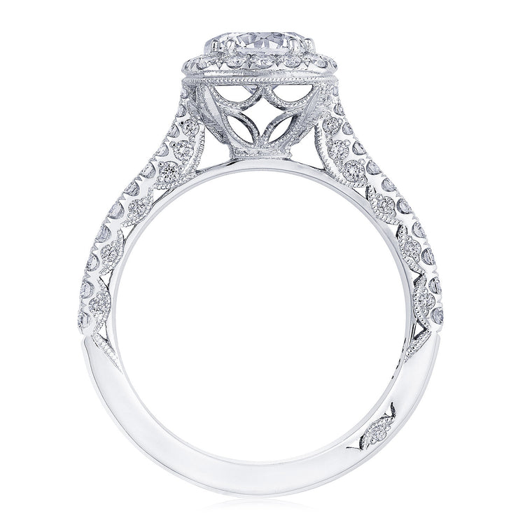 Round with Cushion Bloom Engagement Ring