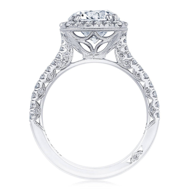 Round with Cushion Bloom Engagement Ring