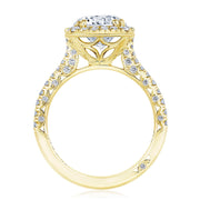 Round with Cushion Bloom Engagement Ring