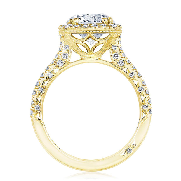 Round with Cushion Bloom Engagement Ring