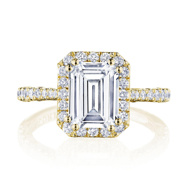 Emerald Bloom Engagement Ring