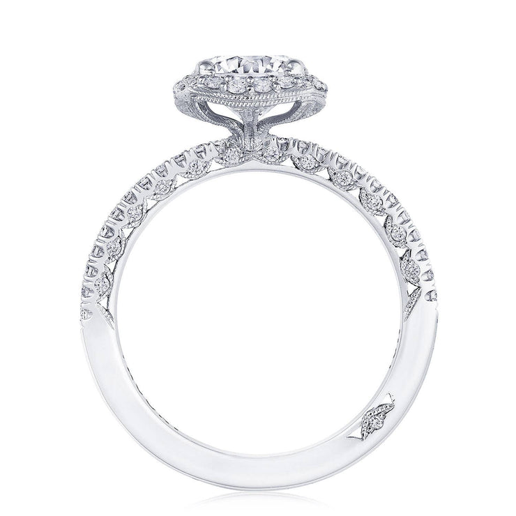 Round with Cushion Bloom Engagement Ring