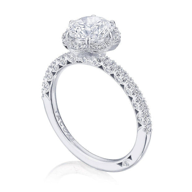 Round Bloom Engagement Ring