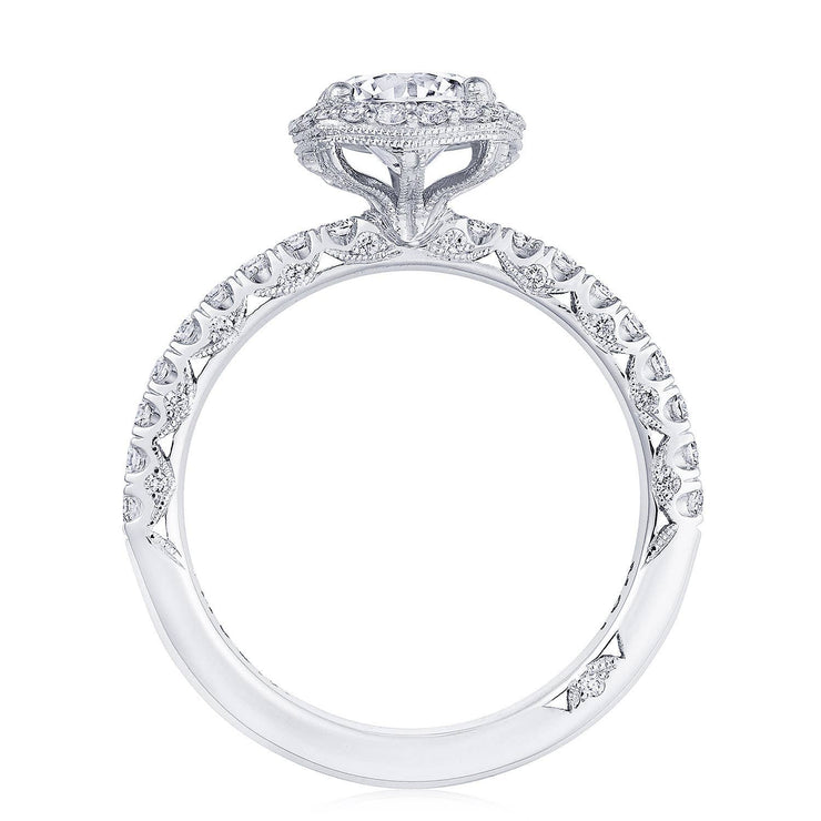 Round with Cushion Bloom Engagement Ring