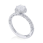 Round Bloom Engagement Ring