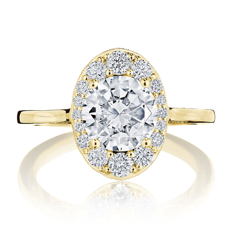 Round Bloom Engagement Ring