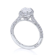 Round, Marquise Bloom Engagement Ring