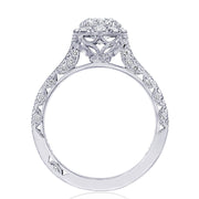 Round, Oval Bloom Engagement Ring