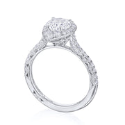Round Bloom Engagement Ring