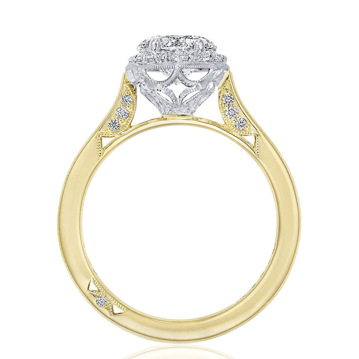 Round, Marquise Bloom Engagement Ring