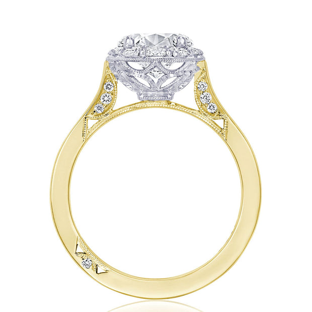 Round, Oval Bloom Engagement Ring