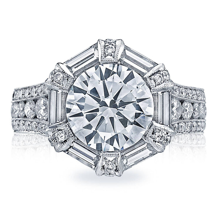 Round Bloom Engagement Ring