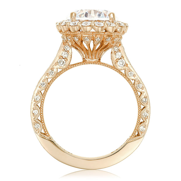 Round Bloom Engagement Ring