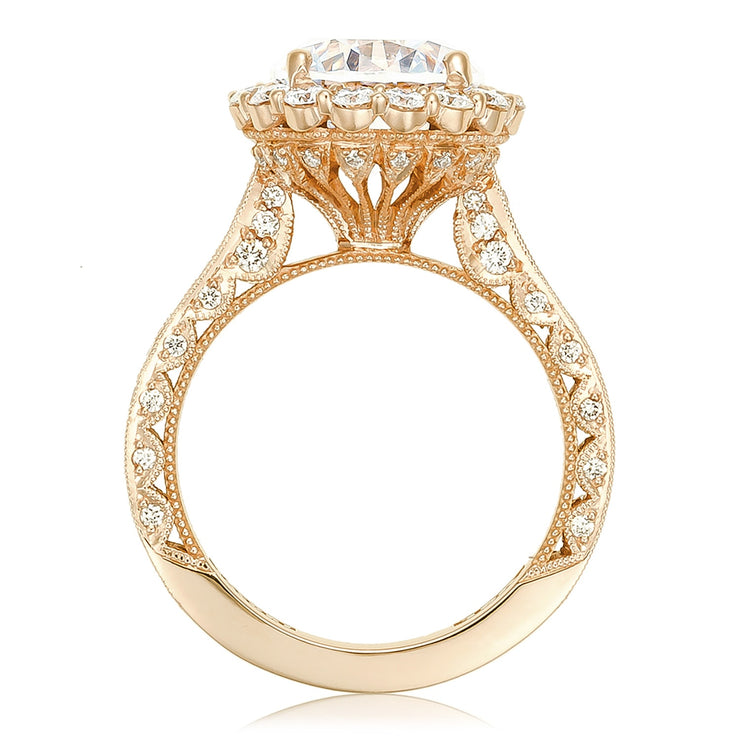 Round Bloom Engagement Ring