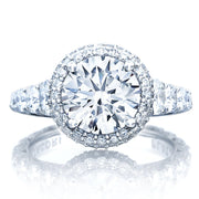 Round Bloom Engagement Ring