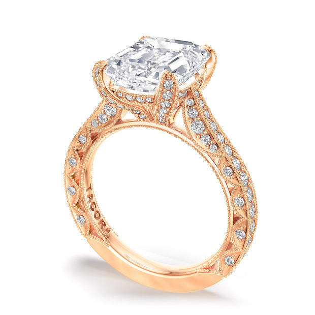 Emerald Solitaire Engagement Ring