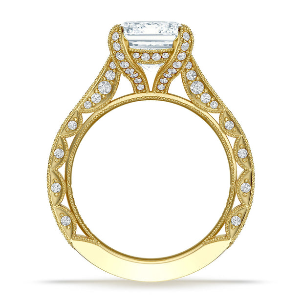 Emerald Solitaire Engagement Ring