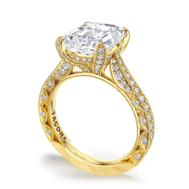 Emerald Solitaire Engagement Ring