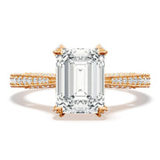 Emerald Solitaire Engagement Ring
