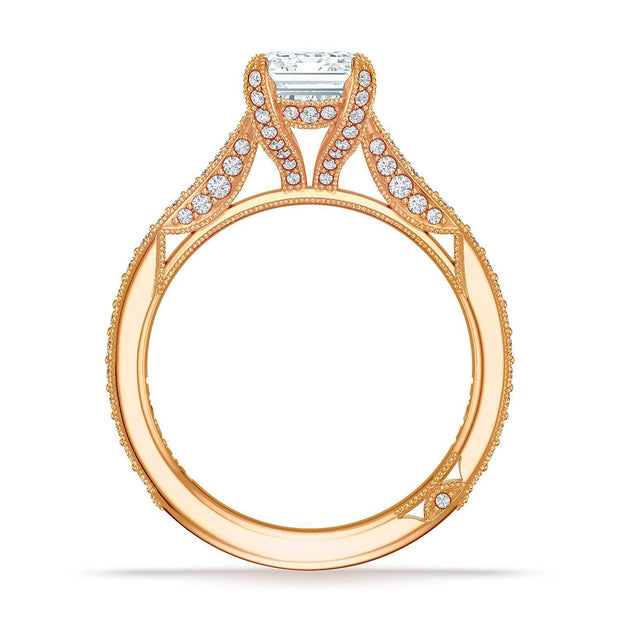 Emerald Solitaire Engagement Ring