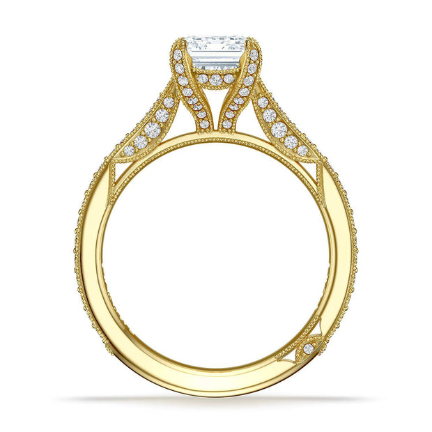 Emerald Solitaire Engagement Ring