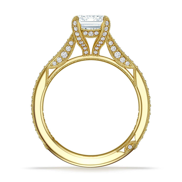Emerald Solitaire Engagement Ring