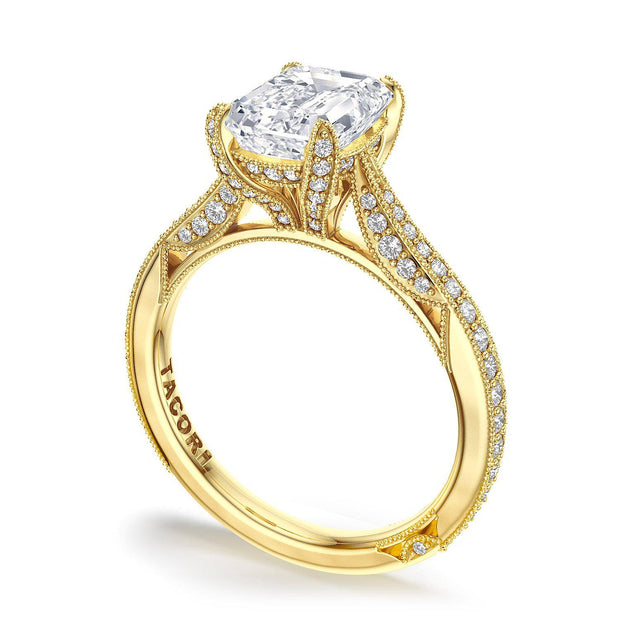 Emerald Solitaire Engagement Ring