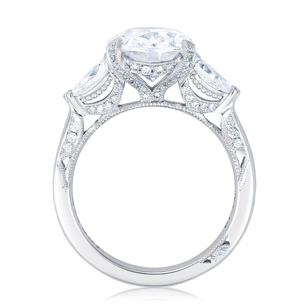 Oval 3-Stone Engagement Ring