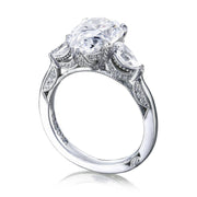 Pear 3-Stone Engagement Ring