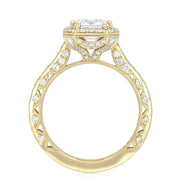 Emerald Bloom Engagement Ring