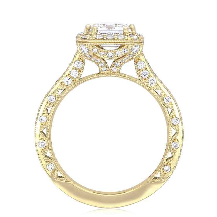 Emerald Bloom Engagement Ring
