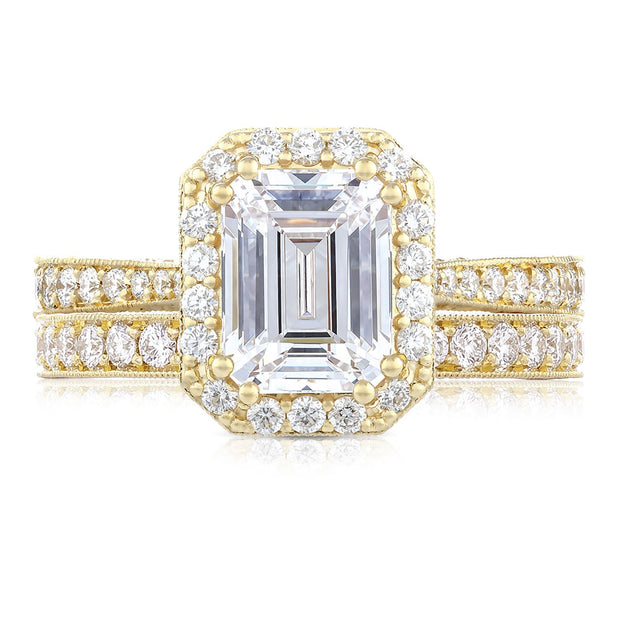 Emerald Bloom Engagement Ring