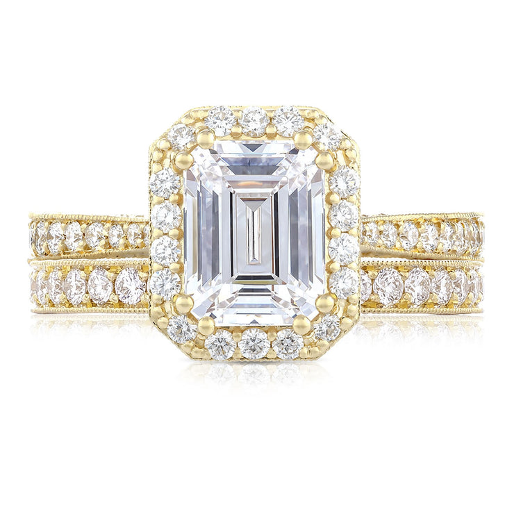 Emerald Bloom Engagement Ring