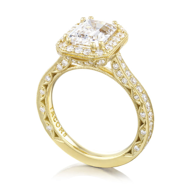 Emerald Bloom Engagement Ring