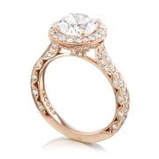 Round Bloom Engagement Ring