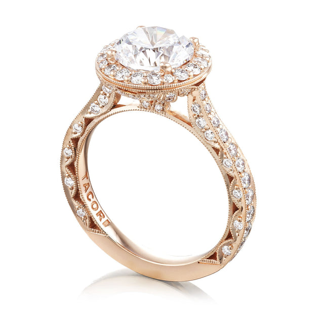 Round Bloom Engagement Ring