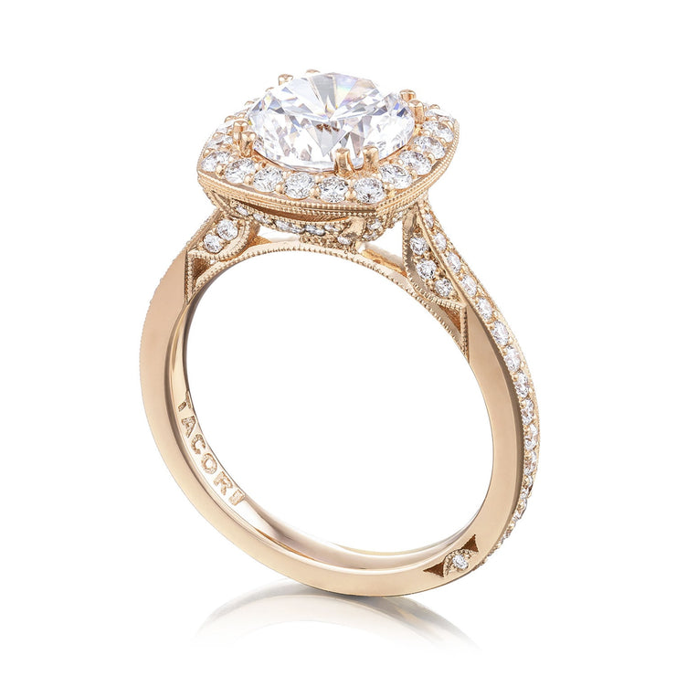Round Bloom Engagement Ring