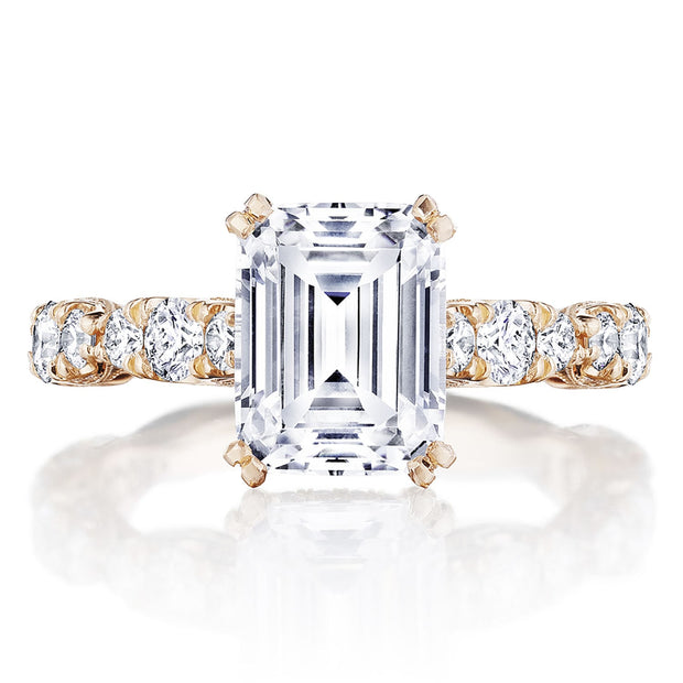 Emerald Solitaire Engagement Ring