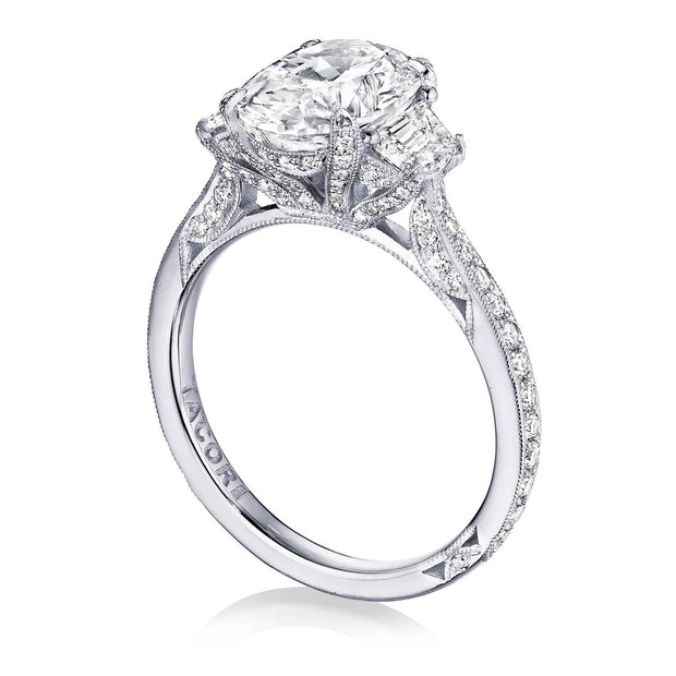 Oval 3-Stone Engagement Ring