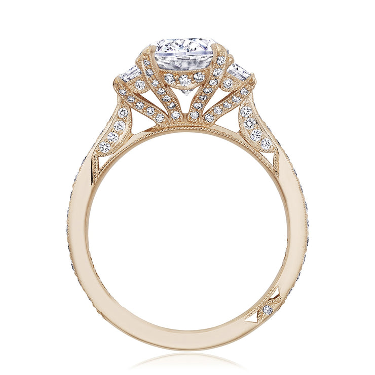 Oval 3-Stone Engagement Ring