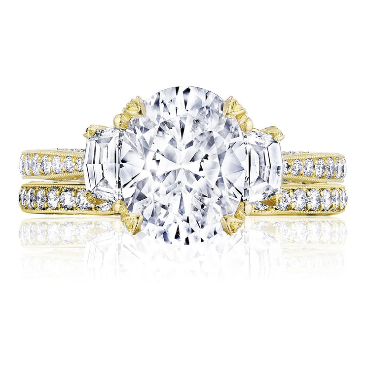 Oval 3-Stone Engagement Ring