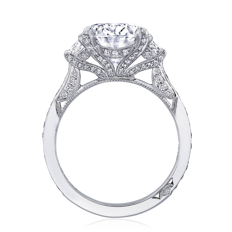 Oval 3-Stone Engagement Ring