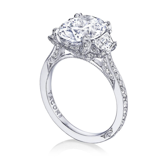 Oval 3-Stone Engagement Ring