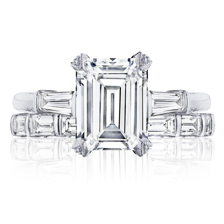 Emerald 3-Stone Engagement Ring