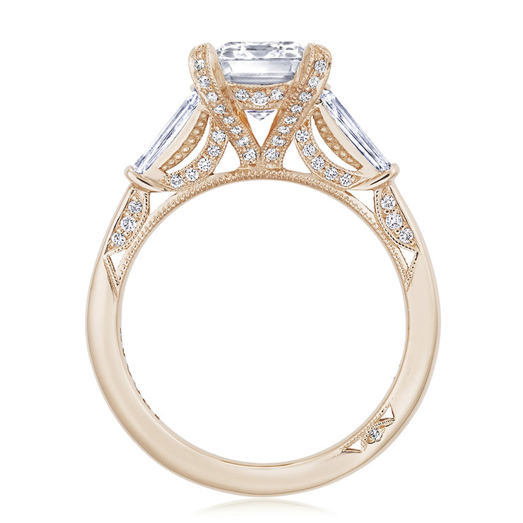 Emerald 3-Stone Engagement Ring