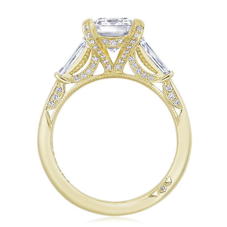Emerald 3-Stone Engagement Ring