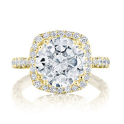 Cushion Bloom Engagement Ring