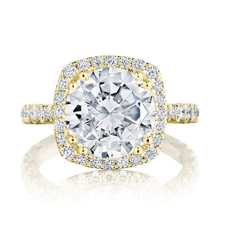 Cushion Bloom Engagement Ring